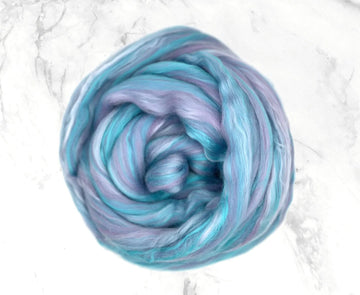 Multi-Colored Merino and Silk Top - Unicorn 2