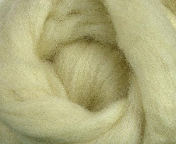 Falkland Natural White Wool Top