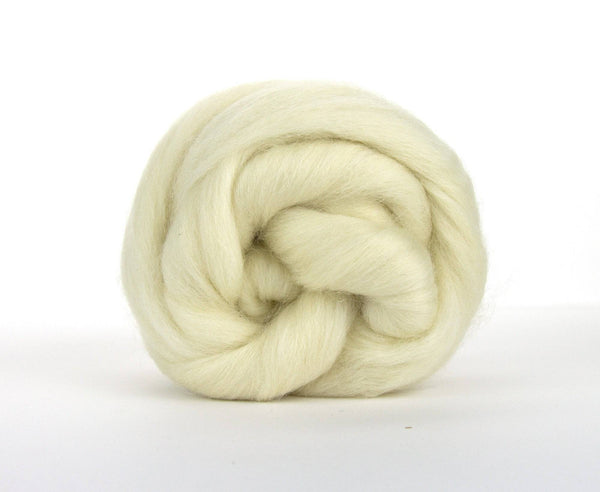 Falkland Natural White Wool Top