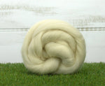 Falkland Natural White Wool Top