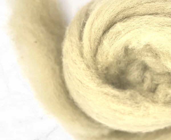 Corriedale Carded Wool Roving-Fawny Friend