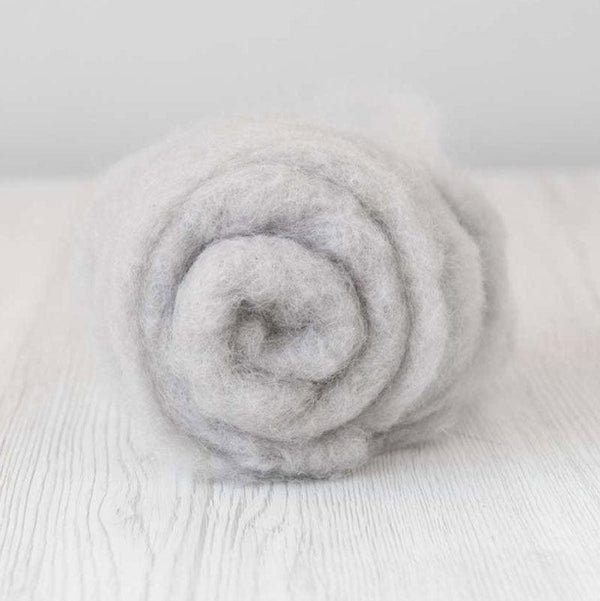 Bergschaf Wool Carded Batt - Cloud - Mohair & More