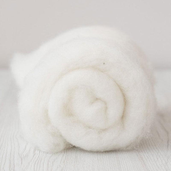 Bergschaf Wool Carded Batt - Milk - Mohair & More