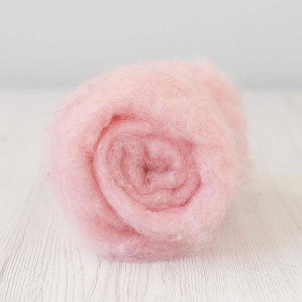 Bergschaf Wool Carded Batt - Powder - Mohair & More