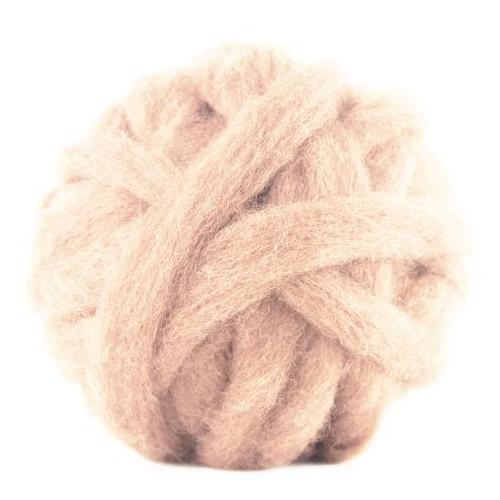 Corriedale Bulky Wool Roving-Light Apricot - Mohair & More