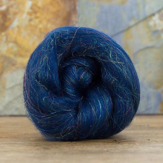 Glitzy Ocean Merino Roving / Top - Mohair & More