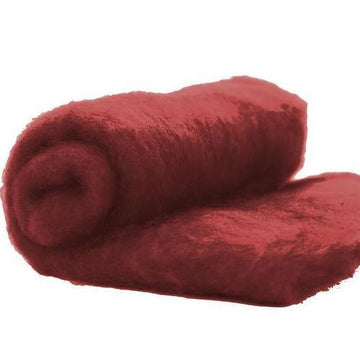 NZ Perendale Wool Carded Batt - Loganberry-7 oz