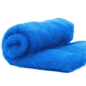 NZ Perendale Wool Carded Batt - Mediterranean-7 oz