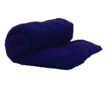 NZ Perendale Wool Carded Batt - Tanzanite-7 oz