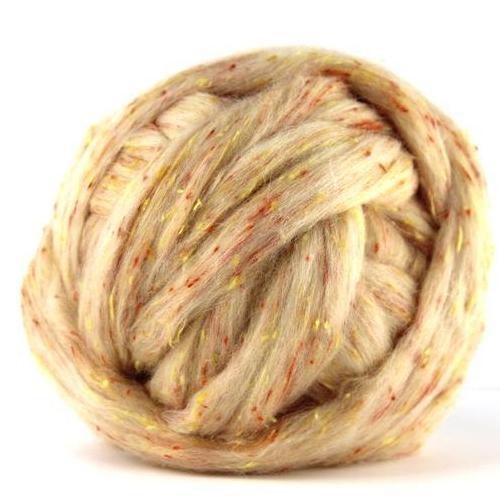 Orange Tweed Combed Top - Mohair & More