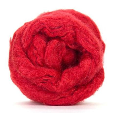 Tussah Silk Top Scarlet - Mohair & More